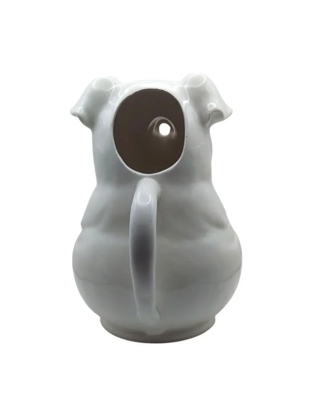 Schmid Brothers Pig Shaped White Ceramic Water Pitcher Farmhouse Barnyard Piggy